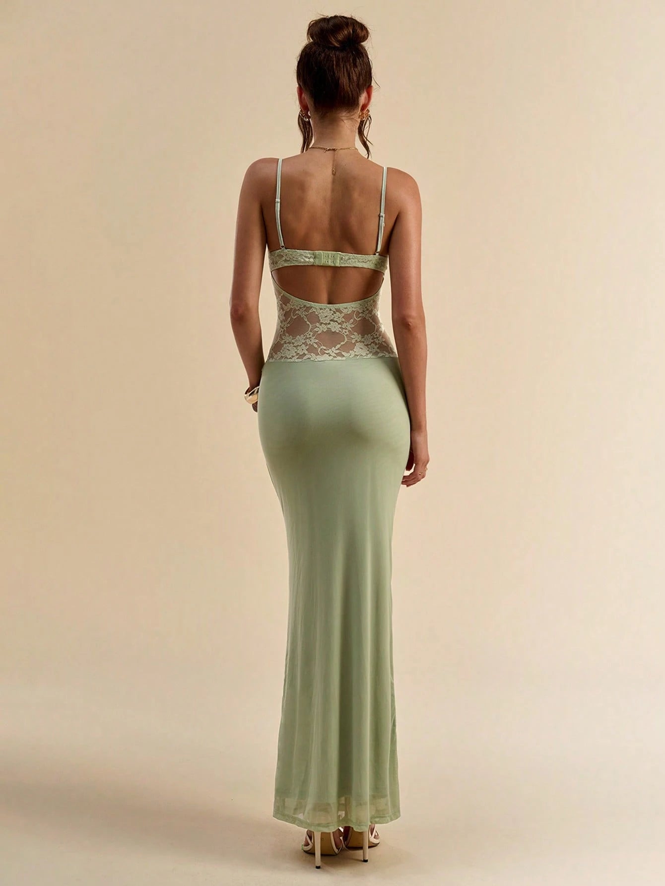 Green Spaghetti Dress