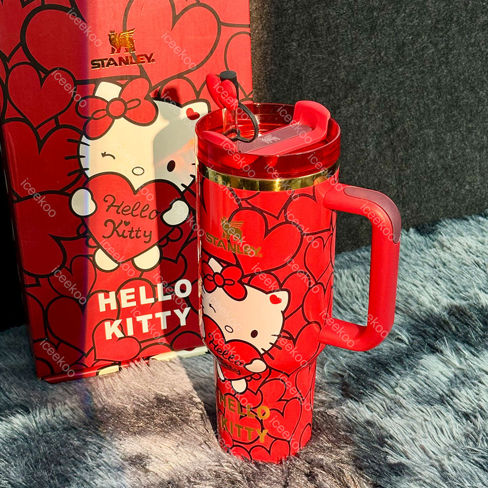 40oz Red Kitty Tumbler