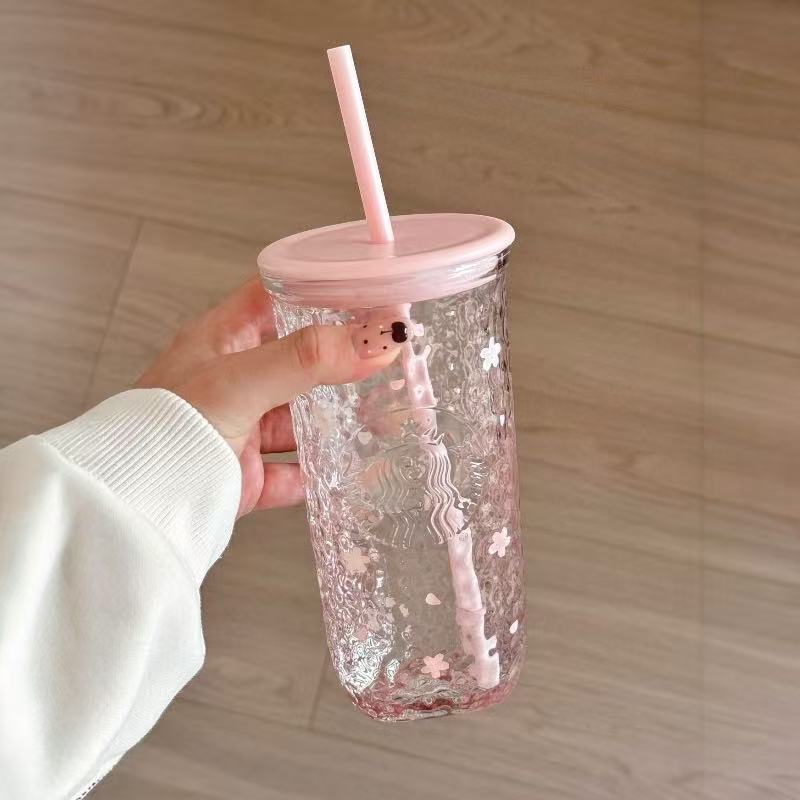 Blossom Breeze Glass Cold Cup 16oz
