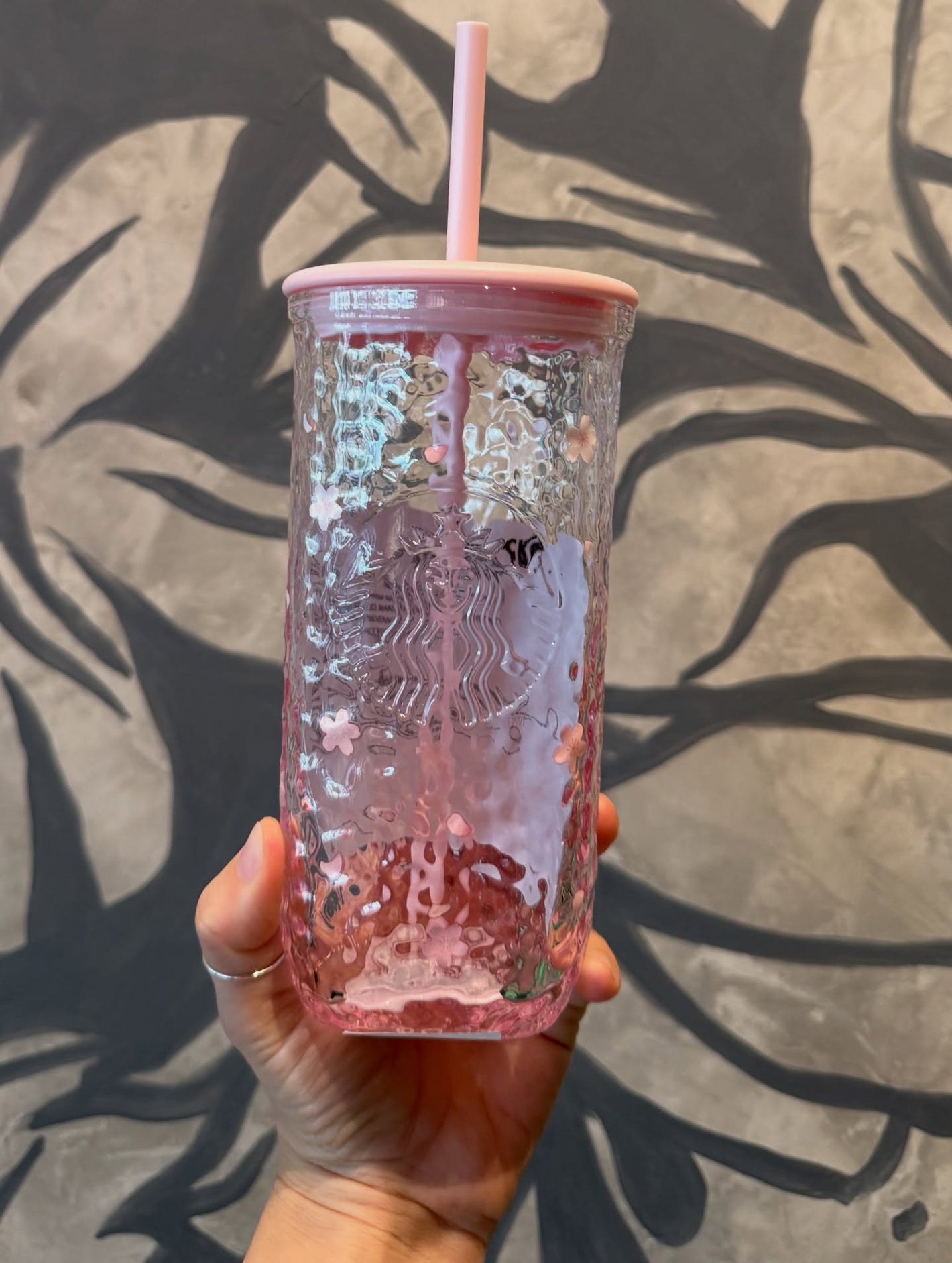 Blossom Breeze Glass Cold Cup 16oz