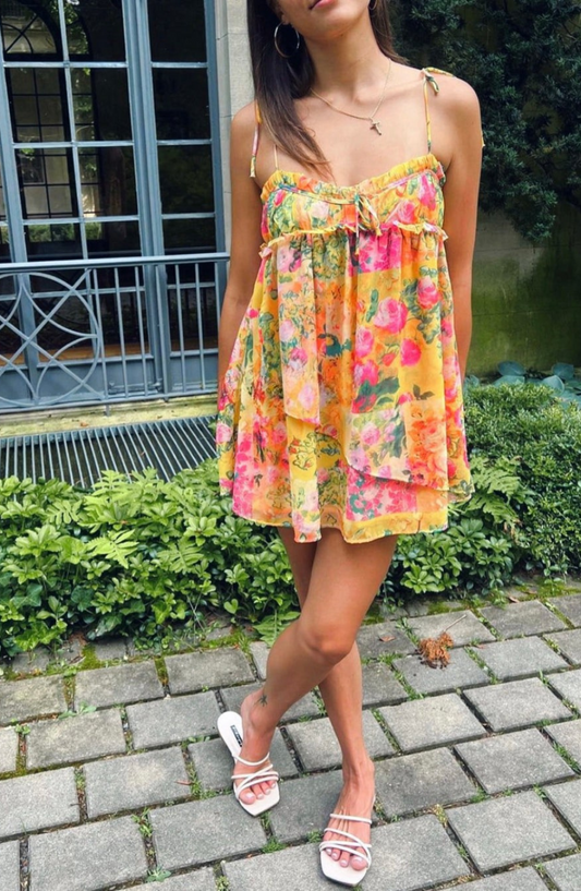 Spaghetti Strap Mini Dress
